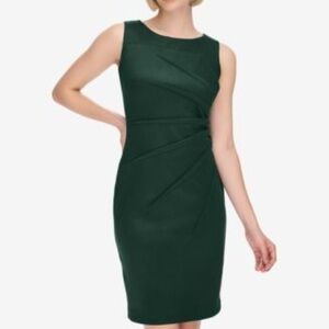 Calvin Klein Starburst Forest Green Midi Dress